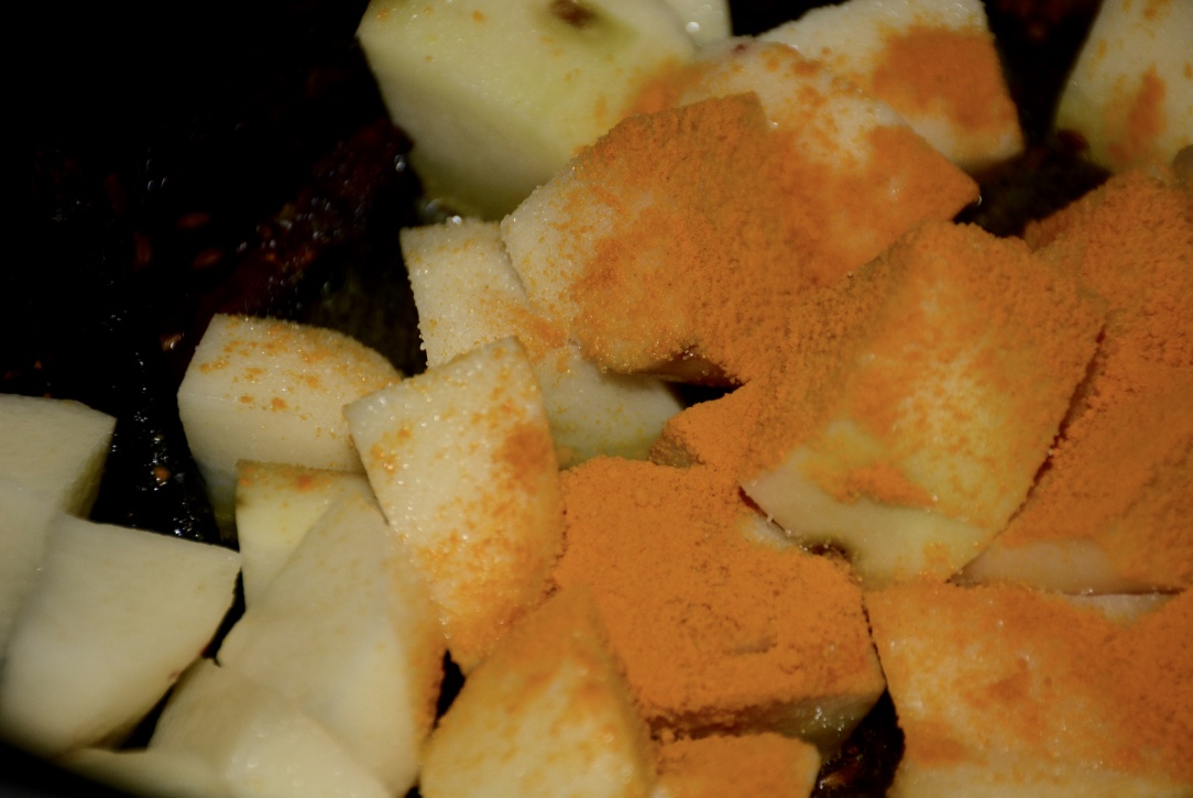 Nepali Tummy!! Back to Basics Mustard Greens and Potato Curry (Rayo