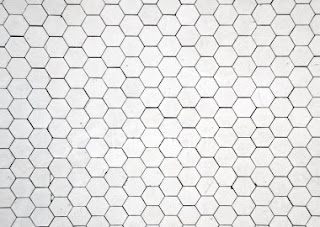 White+hexagon+tile