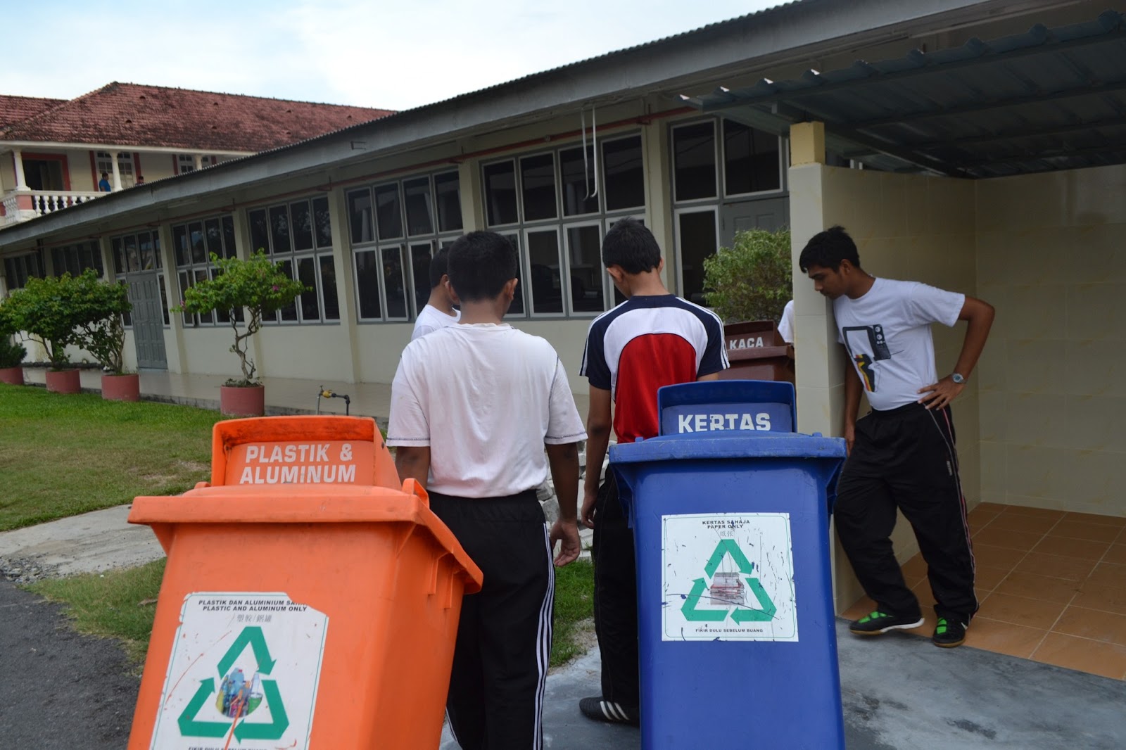 The Interact Club of The Malay College Kuala Kangsar Recycling Bins Arrived!