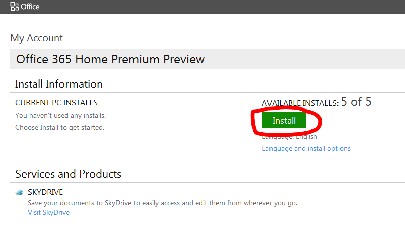 Microsoft office setup product key