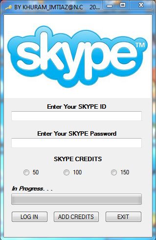 Skype Credit Generator