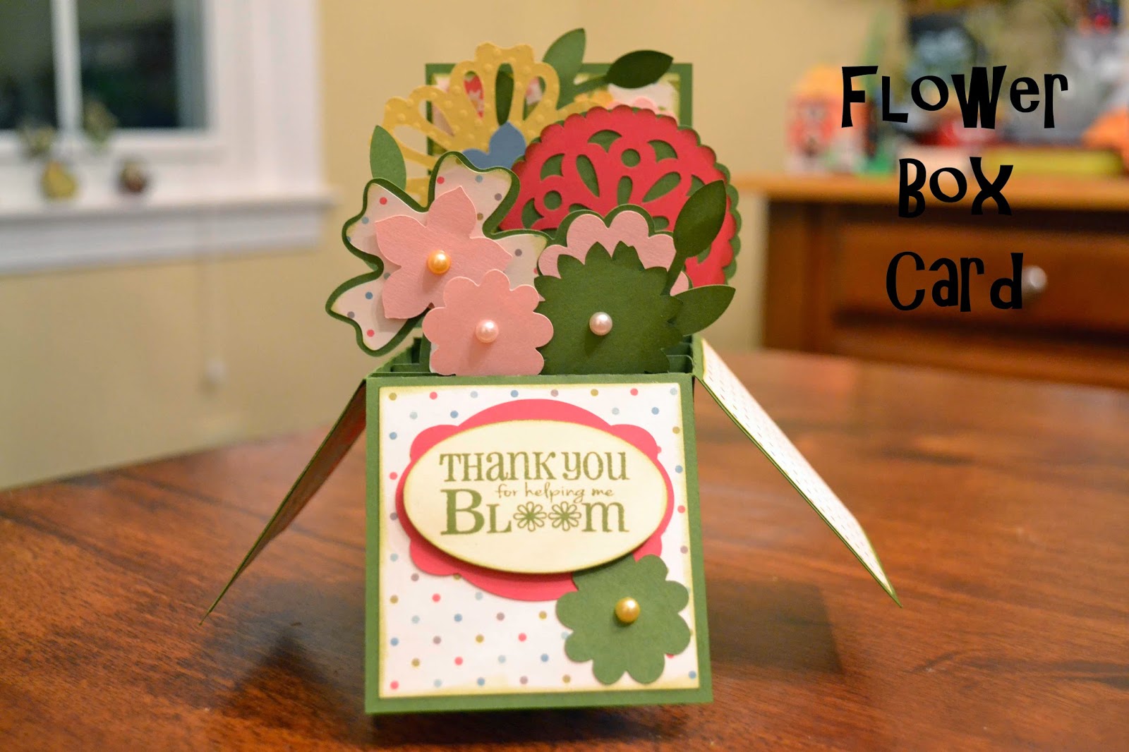 Scrapping Under the Influence Flower Box Card