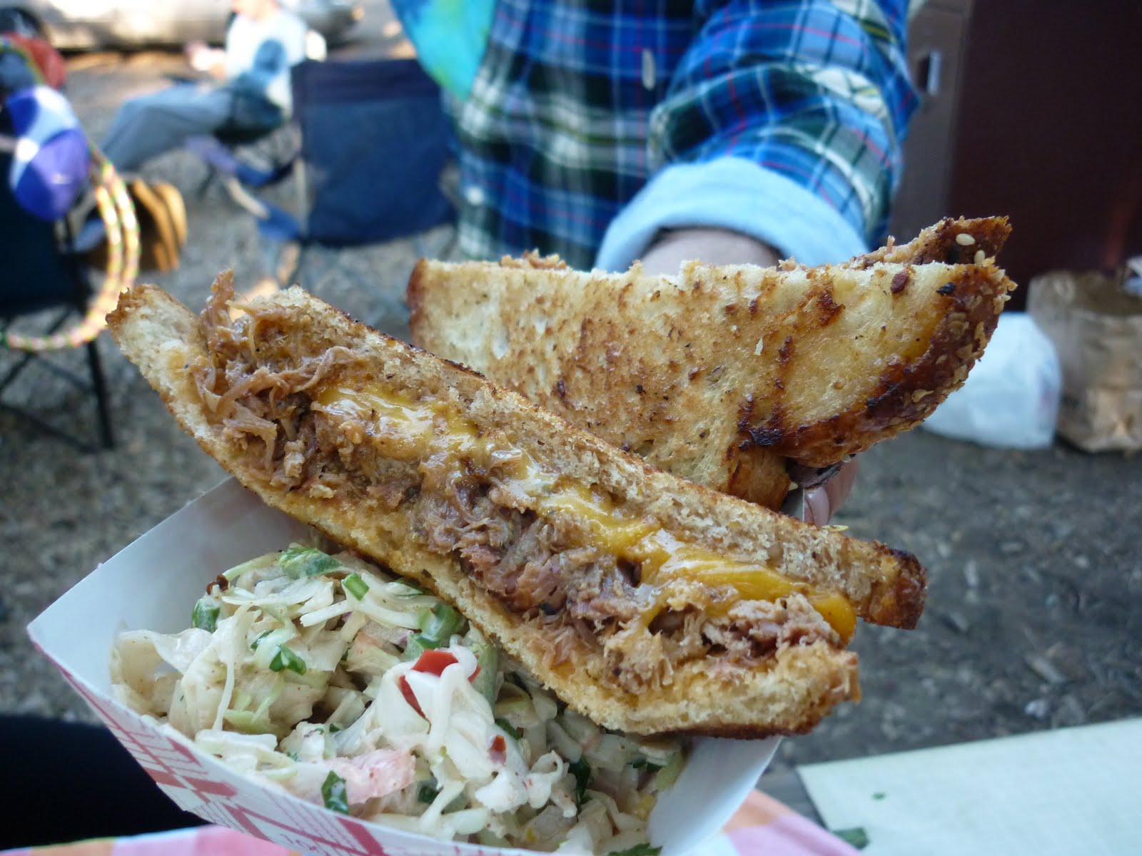 Good Looking Home Cooking Camping + Pulled Pork Burgers = Happiness