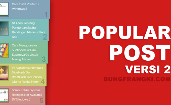 Membuat Popular Post Warna-warni Versi 2