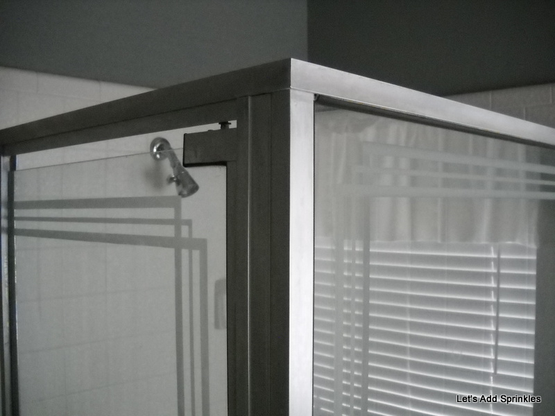 Let's Add Sprinkles Oven Cleaner on the Shower Surround