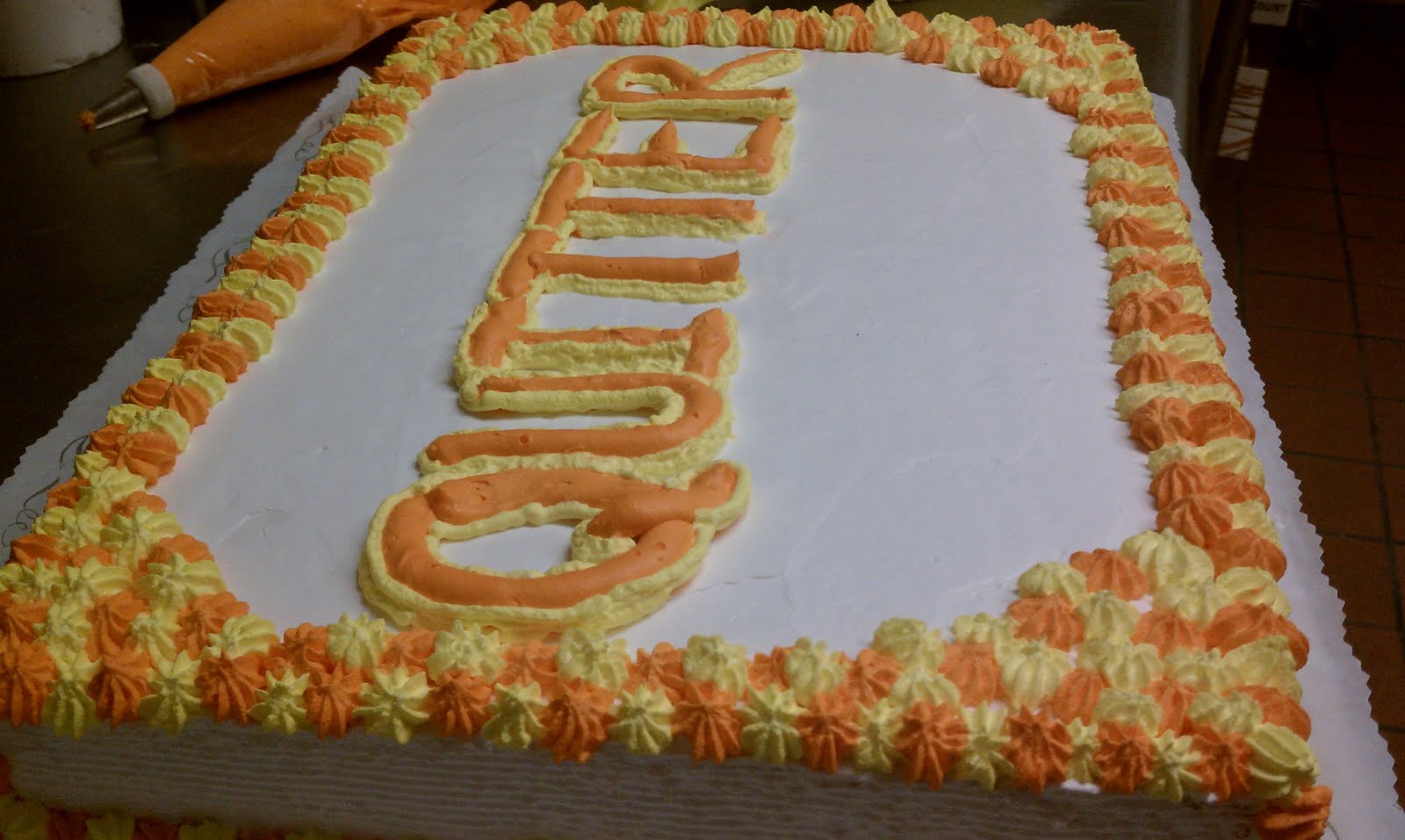 Cupcake Apothecary What I made at work, Retirement Cake