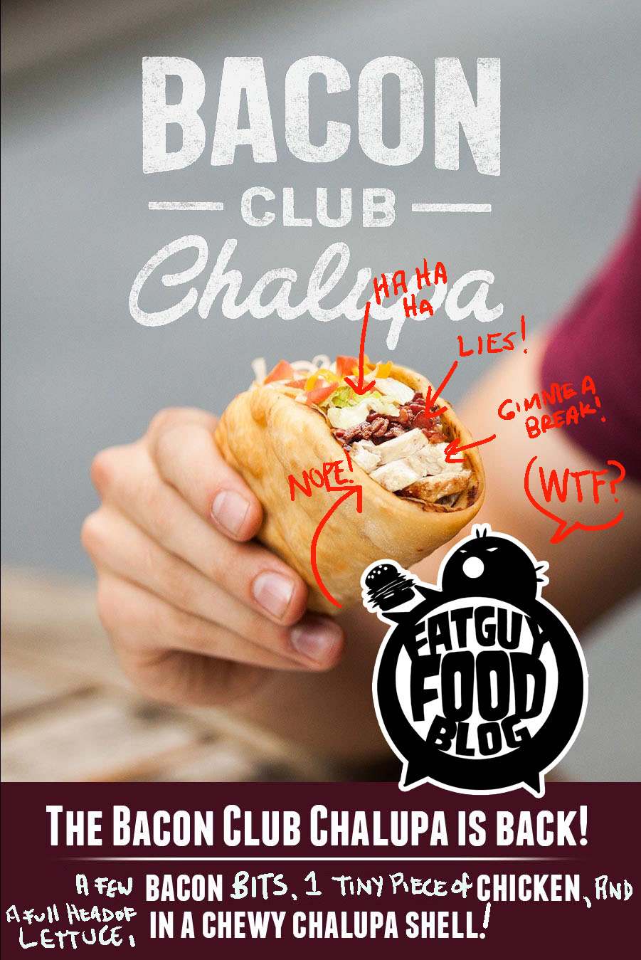 FATGUYFOODBLOG Taco Bell Bacon Club Chalupa 5 box & Cap'n Crunch