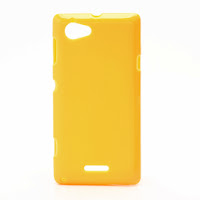 TPU Jelly Case Cover for Sony Xperia L S36h C2105 C2104 - Yellow TPU Jelly Case Cover for Sony Xperia L S36h C2105 C2104 - Yellow