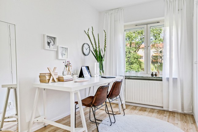 Inspiración deco: un piso de 72 metros cuadrados totalmente blanco ...