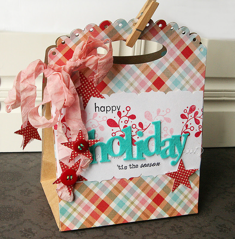 Christmas decoration gift bag Homespun with Heart: more Christmas creations…