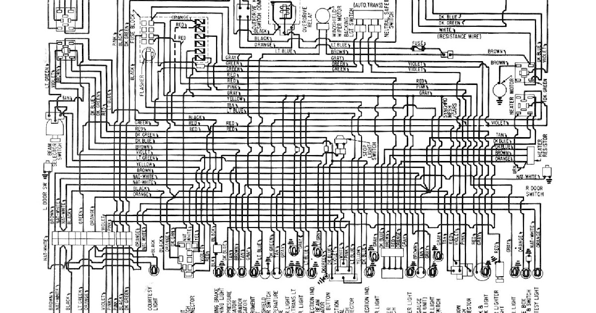 Free Auto Wiring Diagram: 1960 Chevrolet V6 Biscayne, Belair, and