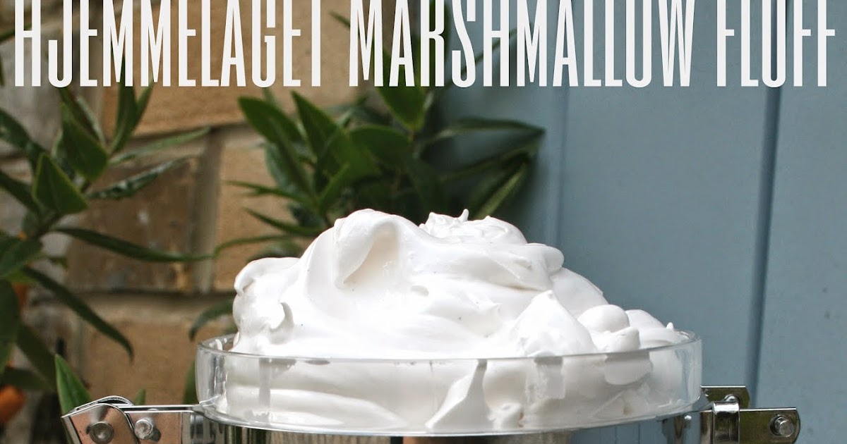 Hjemmelaget marshmallow fluff / cream smågodt