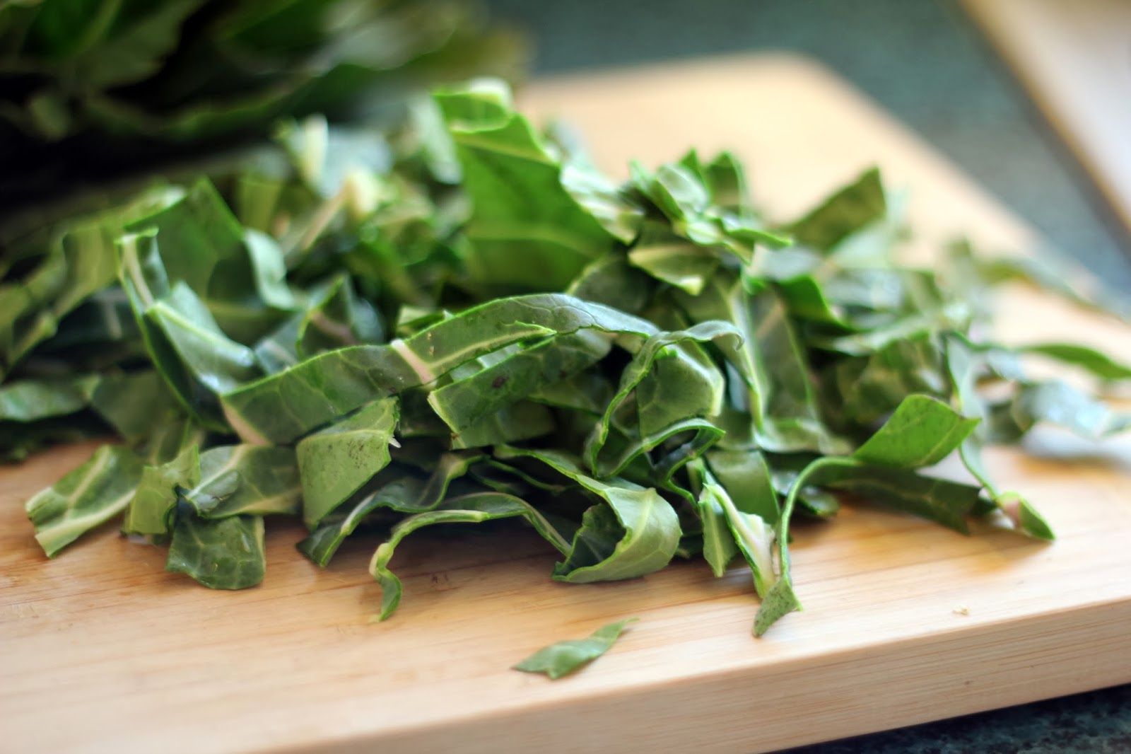 Blue Kale Road Collard Greens with Pickled Pears