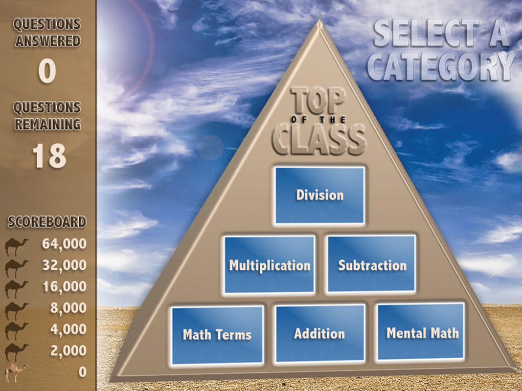 million dollar pyramid powerpoint template for game