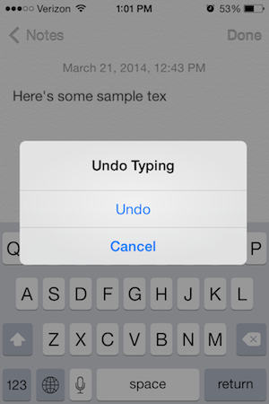 The "Undo Typing" Feature how it work on your iPhone (Video) - iPhonPhone