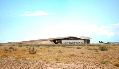 Futuristic Looking Spaceport America Near Completion in New Mexico 