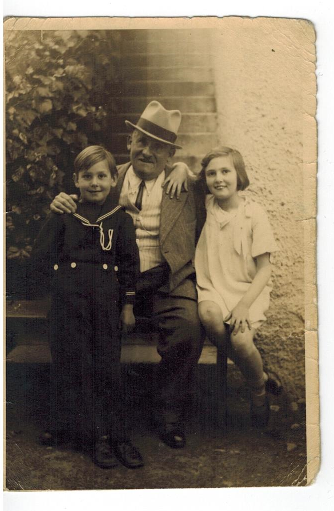 Elisabetta Neiger con il nonno.