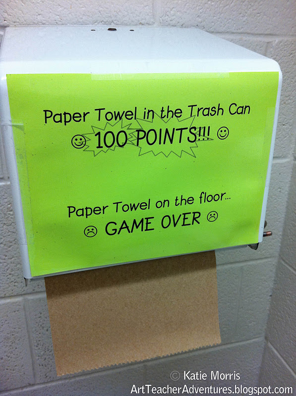 Adventures of an Art Teacher Paper Towel Problem Solved