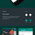 I Reader material design Free mobile ui kit psd