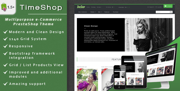 Time-shop-website-template Best Bootstrap Prestashop Theme