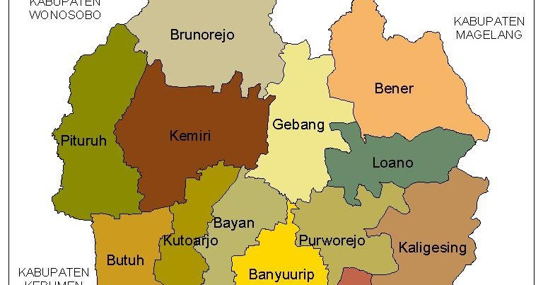 Peta Kota Peta Kabupaten Purworejo Peta Kota Peta Kabupaten Purworejo