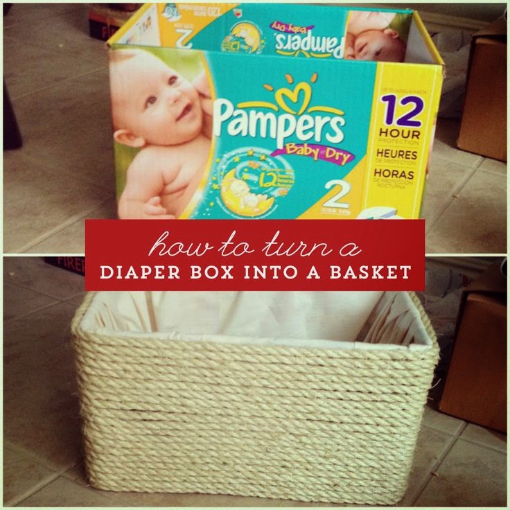 Helping Kids Grow Up How To Transform A Diaper Box Into A Basket