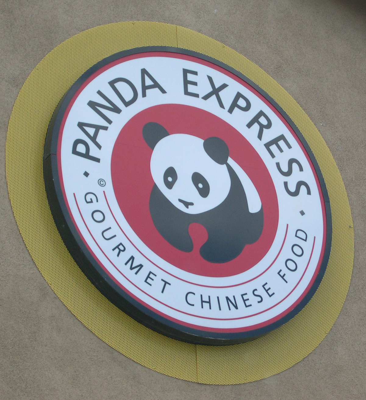 Panda Express Eating Without Moving