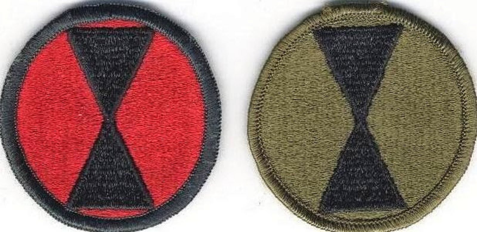 7th INFANTRY DIVISION (LIGHT) - COLORED AND CAMOUFLAGED