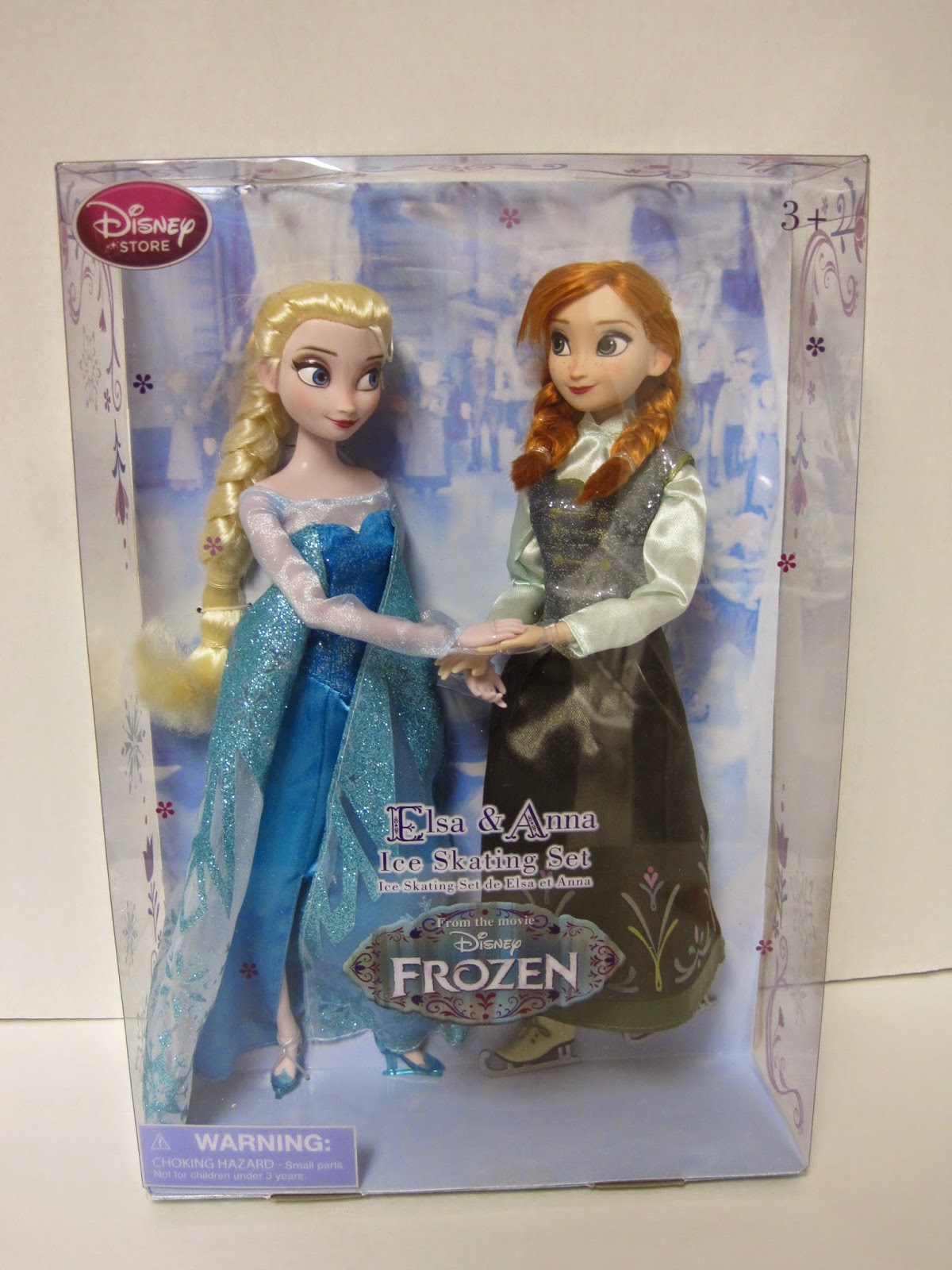 elsa and anna ice skating set