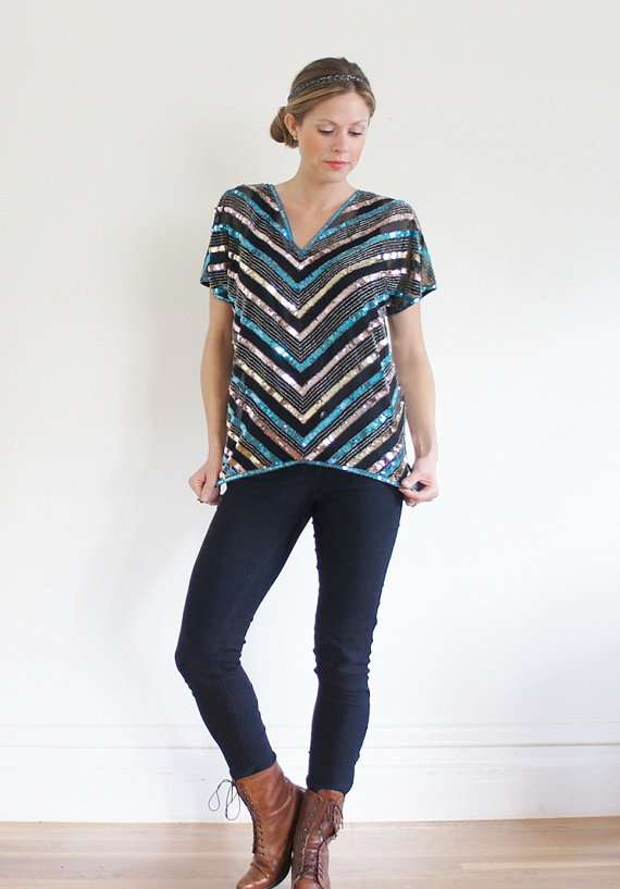 Foxburrow Vintage How to Style a Sequin Blouse