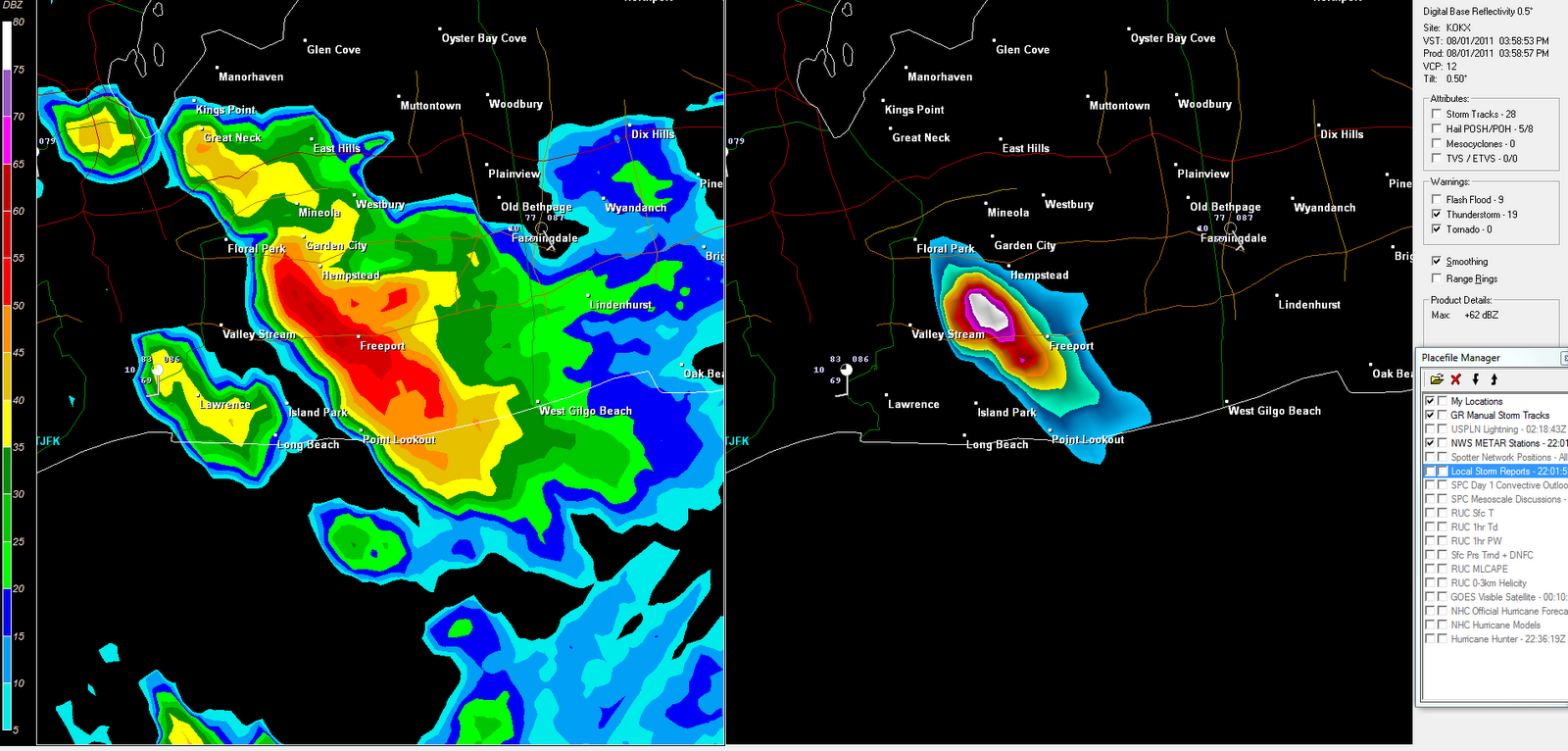 The Original Weather Blog Very Large Hail East of New York City Today...