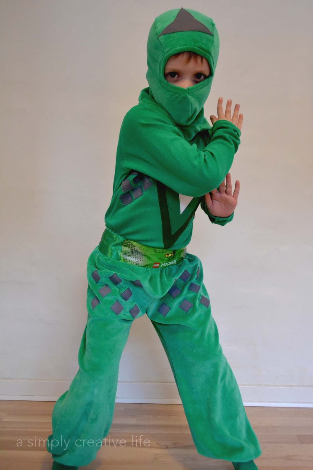 a simply creative life green ninja costume