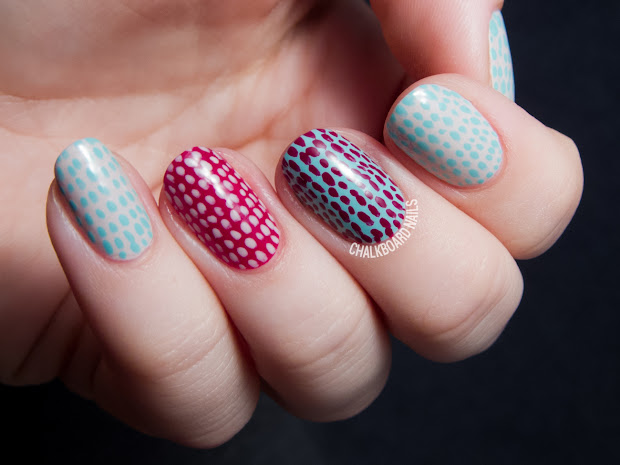 quick and simple scaled nail art