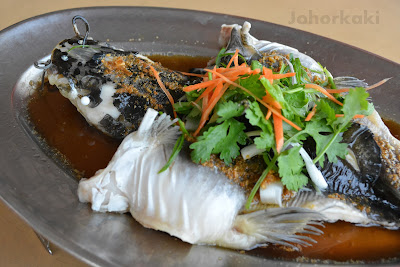 Johor Bahru Honbin Seafood Restaurant 宏运海鲜 in Permas Jaya Steamed-Catfish--Johor