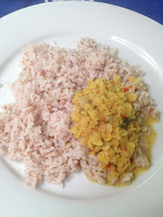 Curry & Brown rice @ Happy Spice