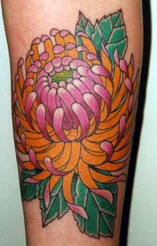 Colorful Flowers Designs Tattoos Fashion