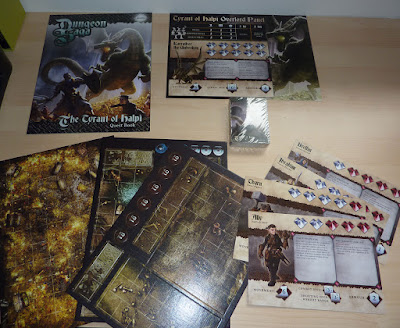 Unboxing the Kickstarter for Dungeon Saga: Dwarf Kings Quest, The Warlord of Galahir, Infernal Crypts, The Tyrant of Halpi and The Return of Valandor.