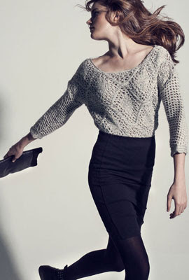 Faldas lapiz en negras Stradivarius invierno 2012 2013 faldas lapiz en negras Stradivarius invierno 2013