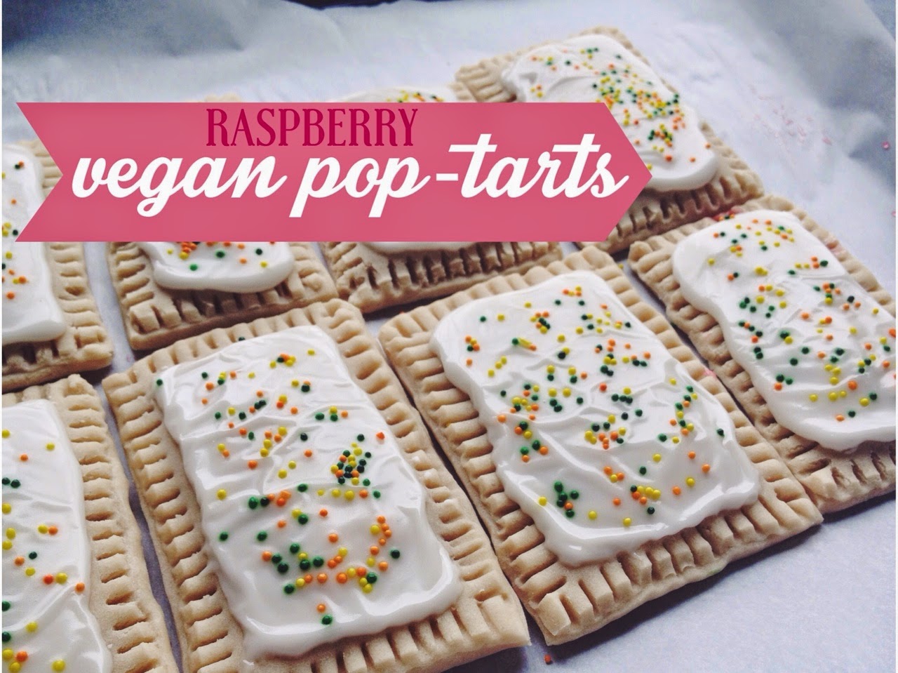 The Vegan Ballerina Vegan Raspberry Poptarts (Gluten Free)
