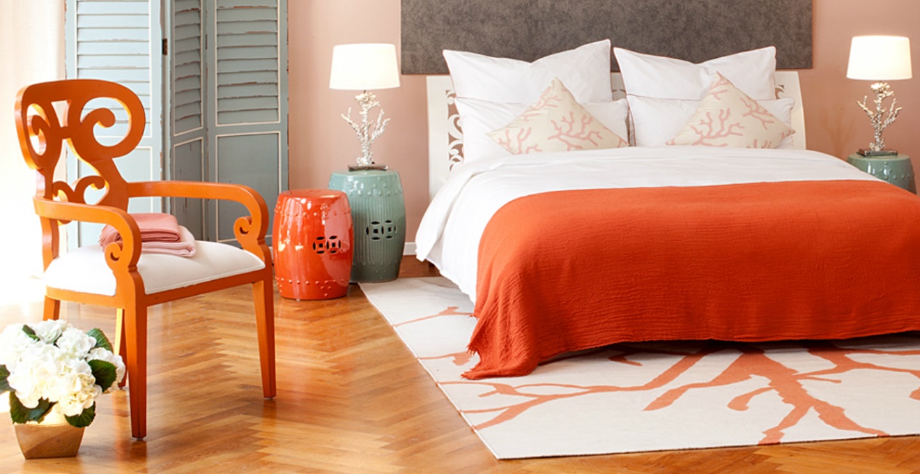 Dormitorio naranja - Ideas para decorar dormitorios