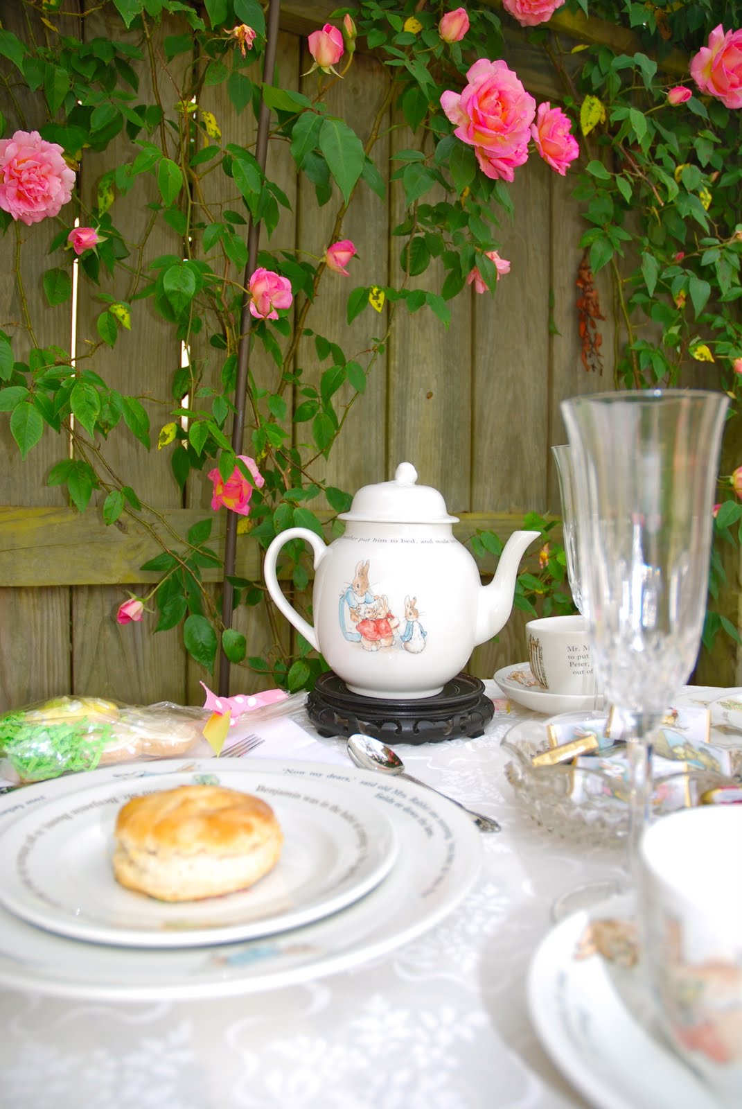 THE FRENCH HUTCH A ROSE GARDEN TEA PARTY WITH PETER RABBIT