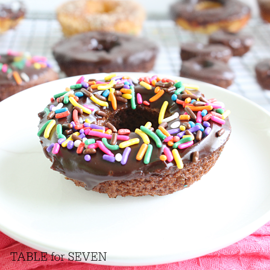 Cake Mix Doughnuts • Table for Seven
