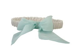 The Bow silk satin garter