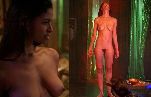 Jessica Clark rising nude out of a pool of blood, then giving us a good vie...