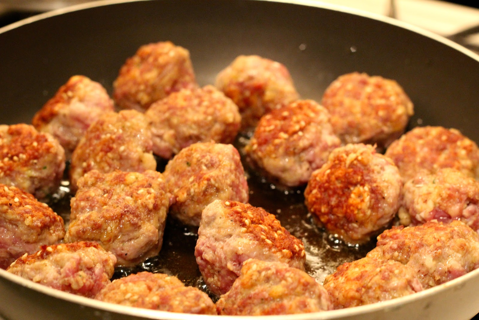 The Kitchen Holiday SesameSpiced Turkey Meatballs and Smashed