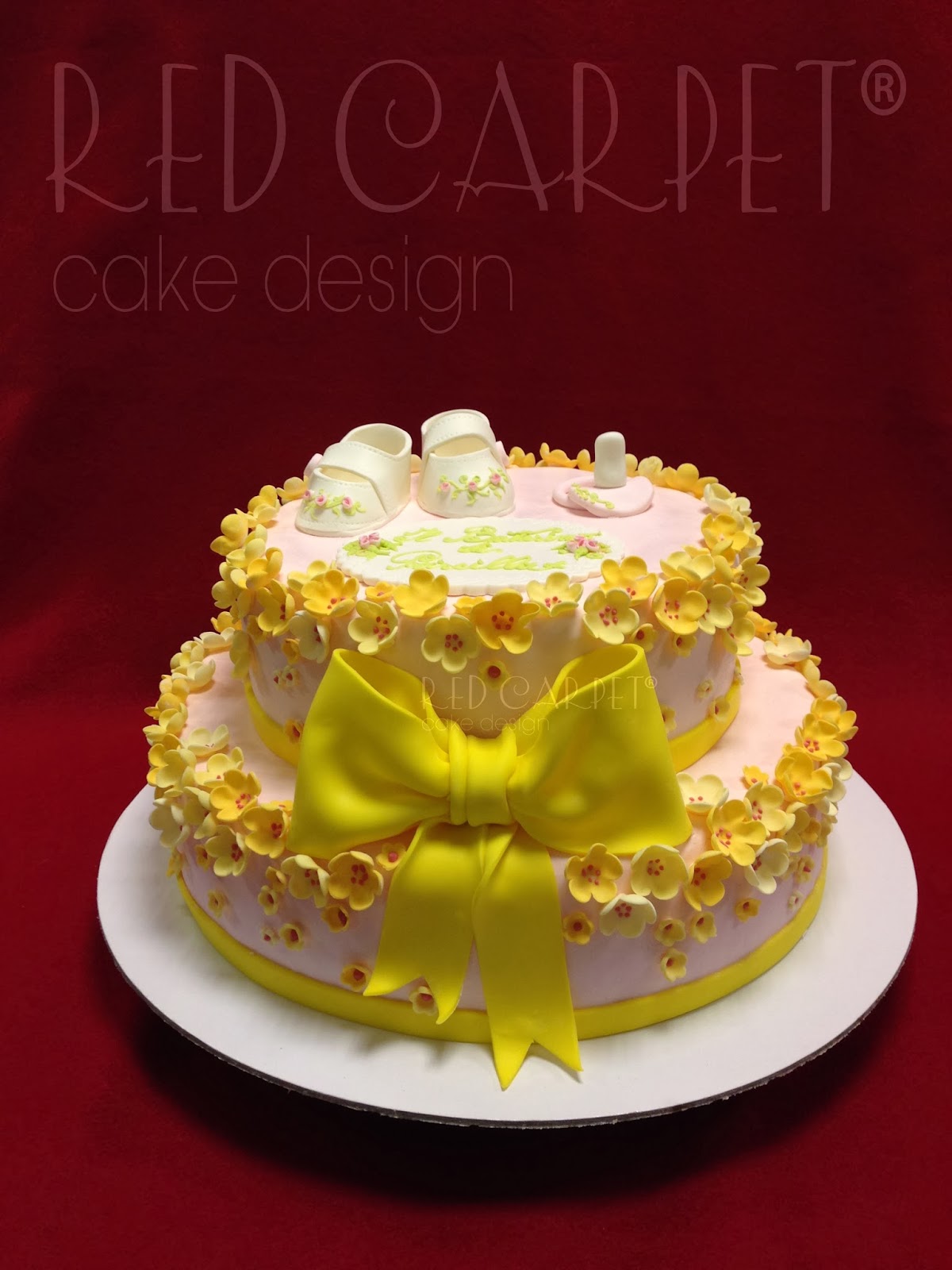 YELLOW FLOWER FOR PRISCILLA by RED CARPET CAKE DESIGN® Red Carpet