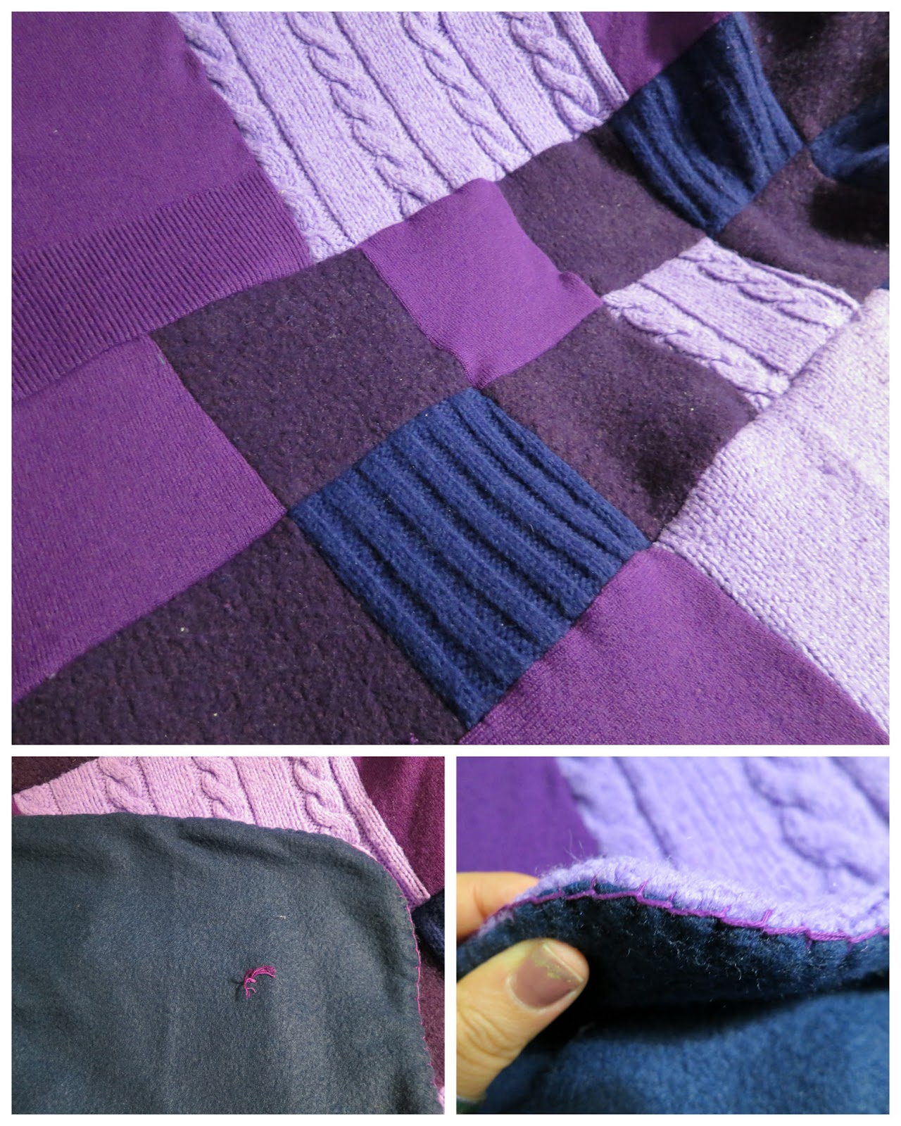 haphazard musings and creations sweater quilt!