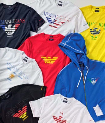 Camisetas y sudaderas equipos Mundial Armani Jeans camisetas y sudaderas equipos Mundial Armani Jeans