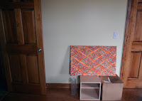 fabric-covered bulletin board fabric-covered bulletin board