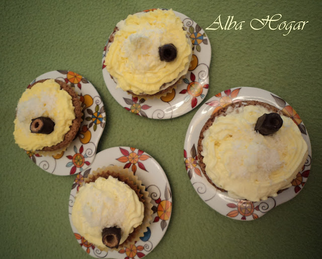 cupcakes de choco y coco alba hogar